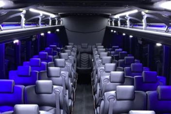 Cedar Park Charter Bus Interior