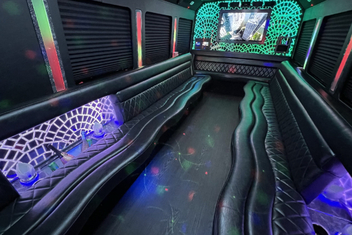 Cedar Park Limo Bus Interior