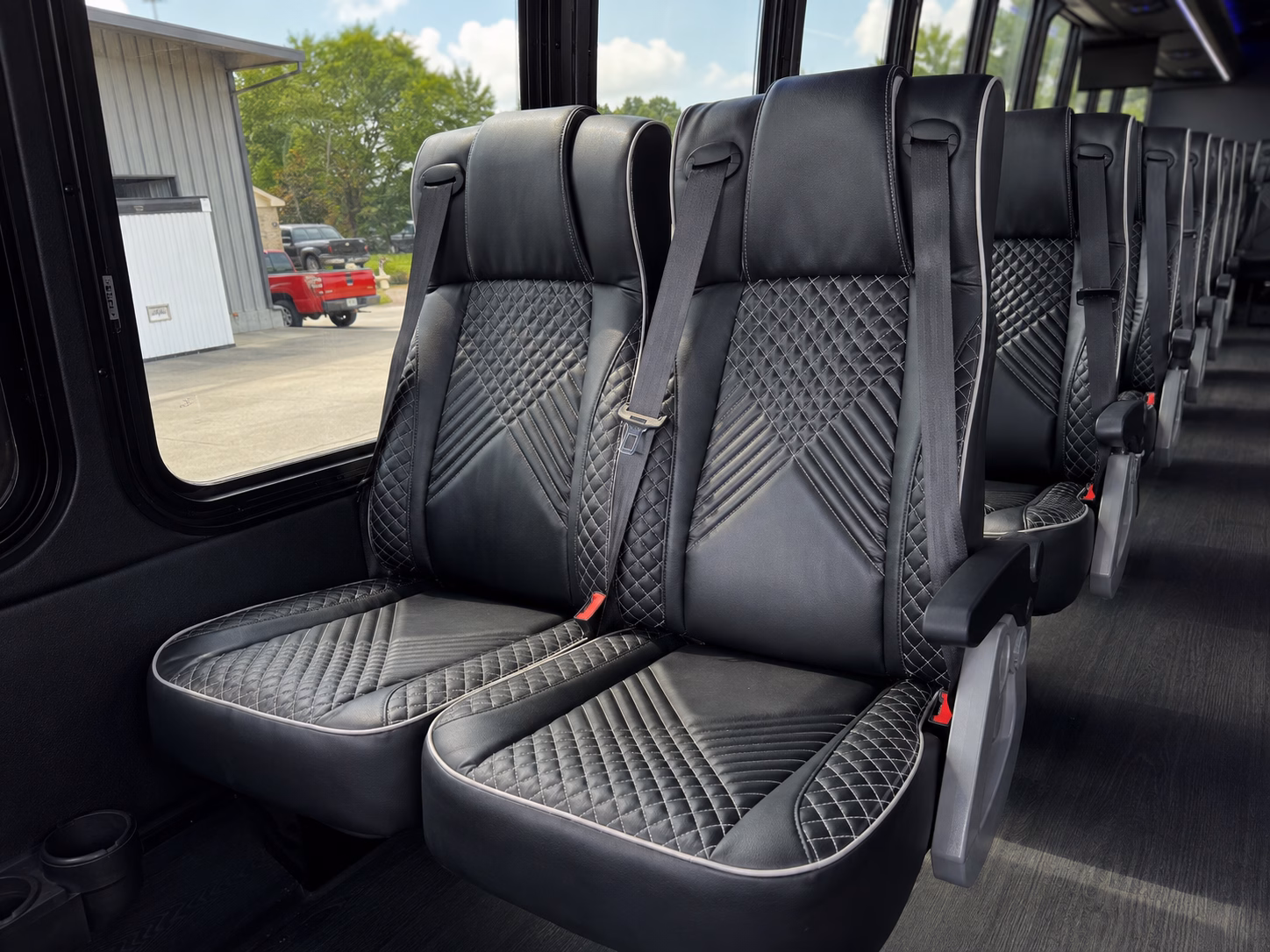 cedar park charter bus rental interior